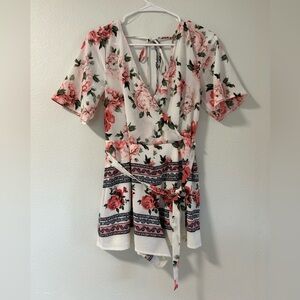TRIXXI Floral Romper - Small